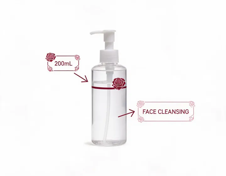 Micellar water specification worksheet illustration, not a premises map